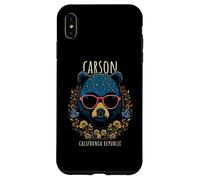 Carson CA Fun Bear - Gafas con diseño de flores Carcasa para iPhone XS Max