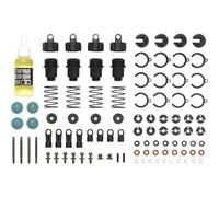 Carson Carson-500908234 500908234-Juego TT-02, Juego chasis Tamiya, Repuesto, construcción de Modelos, Accesorios, Piezas de afinación, Color Negro (500908234)