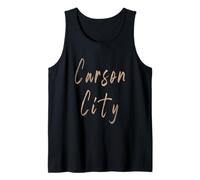 Carson City Nevada Diseño Elegante Vintage Camiseta sin Mangas