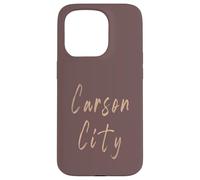 Carson City Nevada Diseño Elegante Vintage Carcasa para iPhone 15 Pro