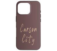 Carson City Nevada Diseño Elegante Vintage Carcasa para iPhone 16 Pro