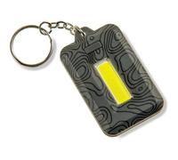 Carson COB LED Keychain Torch with Stainless Steel Keyring