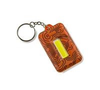 Carson COB LED Keychain Torch with Stainless Steel Keyring
