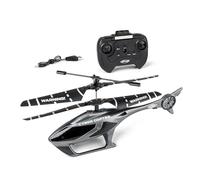 Carson Cyber Copter IR 2Ch RTF Gris - helicóptero, para Principiantes, helicóptero RC, Juguete teledirigido, Control Remoto