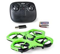 Carson Cyber Drone IR RTF - Quadcopter RC con Flip 360°, Modo Headless, estabilización giroscópica, iluminación LED, Drone control remoto, Verde