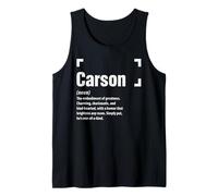 Carson Definición Nombre Divertido Carson Camiseta sin Mangas