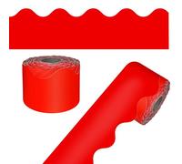 Carson Dellosa Education Red Rolled Scalloped Border, 65 Feet