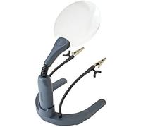 Carson helpinghands magnifier lente de aumento y lupa 2x gris, transpa