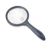 Carson HM-44 Lupa de Mano de 2x con Luz LED y Lente de punto integrada de 4x - Gris