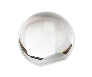Carson LumiDome Plus 2X Power, Lupa de Bola de Acrílico con Base de 2.5" - Diseño Irrompible, Monedas, Sellos y Materiales de Lectura (LD-75)