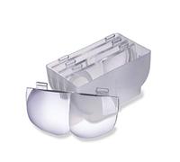 Carson MagniVisor con 4 Lentes (1,5X - 2X - 2,5X - 3X), Lupa LED de Lujo para Llevar en la Cabeza de la Serie Pro, lámpara LED extraíble - Manos Libres - Manualidades, diseño de Joyas (CP-60RPL)
