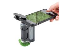 CARSON MicroBrite Pro - Microscopio de Bolsillo con luz LED 60x-120x con Sistema de Lente asférica y Clip Digital para Smartphone (MM-350)