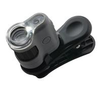 Carson MicroMini 20x, con iluminación LED y UV, con Clip Adaptador de digiscopio para Smartphone, portátil para Adultos, niños, Herramienta científica de Laboratorio Stem, Juguete científico (MM-380)