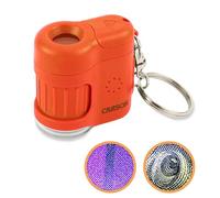Carson Microscopio de Bolsillo MicroMini de 20x con Luces LED y UV y Linterna LED - Verde
