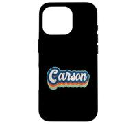 Carson Nombre Niño Estilo Vintage 70s 80s Personalizado Carcasa para iPhone 16 Pro