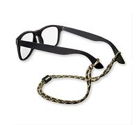 Carson Paracord Nylon Trenzado, Retenedor de Gafas, Sujetador de Ajuste Universa - Aventura al aire libre - Playa, Deportes, Senderismo, Vela, Ciclismo - Cafe/Verde/Negro (EX-50CAM)