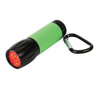 Carson RedSight Pro Linterna LED Roja, con Mango de Goma Que Brilla en la Oscuridad, Genial para astronomía y Leer Cartas estelares (SL-33)