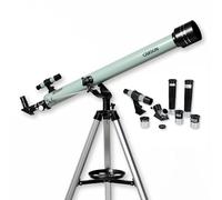 Carson Stara 60AZ - Telescopio Refractor para niños y Adultos hasta 675x, Accesorios de telescopio con 3 oculares, trípode, Lente Barlow, Lente de erigción, Filtro de Luna, buscador (SR-100)