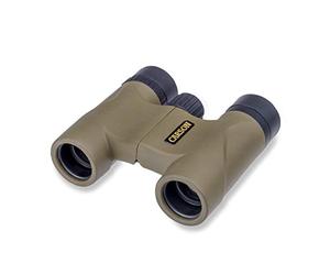 Carson Stinger 8x22mm Aumento de Potencia, Compactos y Ligeros, Camping, Aventura al Aire Libre, Observación de Aves - Incluye Funda, Correa de Muñeca y Paño de Limpieza - Verde Oliva (HW-822)