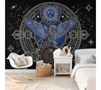 Carta Astrológica Bestias Míticas Papel Pintado Pared Misterioso Fantasía | Papel Tapiz Tela de Seda, Decoración de Pared 450Anx315Al cm, FotográFic Sala de Estar Dormitorio Tv De Fondo Fotomurales