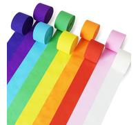 Carta Crespa Colorata, Set Da 9 Rotoli 4,5 Cm × 25 M Ghirlande E Nastri Decorativi In Carta Crespa, Perfetta Per Compleanni Matrimoni E Feste