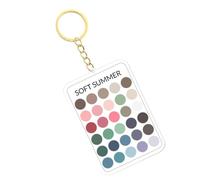 carta de colores Guía de asociación de 30 colores de paleta estacional | Colgante Acrílico Transparente para Mujeres Apasionadas de la Moda, Ropa y