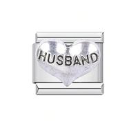 Carta de corazón de acero inoxidable para pulseras con infinitas posibilidades creativas regalo único para mujeres pulsera de carta de corazón oferta, talla única, como se describe