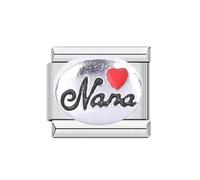 Carta de corazón de acero inoxidable para pulseras con infinitas posibilidades creativas regalo único para mujeres pulsera de carta de corazón oferta, talla única, como se describe