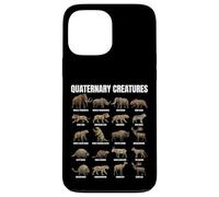 Carta de Criaturas cuaternarias Pleistoceno Megafauna Animales Carcasa para iPhone 13 Pro MAX