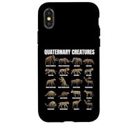 Carta de Criaturas cuaternarias Pleistoceno Megafauna Animales Carcasa para iPhone X/XS