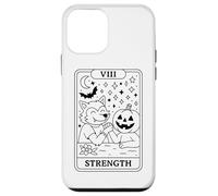 Carta de Fuerza del Tarot Calabaza Hombre Lobo Carcasa para iPhone 12 Mini