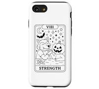 Carta de Fuerza del Tarot Calabaza Hombre Lobo Carcasa para iPhone SE (2020) / 7/8