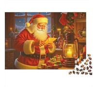 Carta de Lectura de Santa 1000 Piezas Stock De Cartas Premium Rompecabezas Premium Fans De Adolescentes 12-18 Años Difícil Desafío Decoración De Paredes 70x50cm/1000pcs