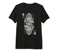 Carta de Tarot astrológico con Calavera de Zombi Egipcio Malvado del Rey faraón Camiseta Premium