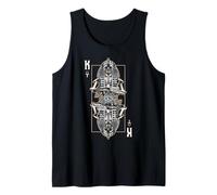 Carta de Tarot astrológico con Calavera de Zombi Egipcio Malvado del Rey faraón Camiseta sin Mangas