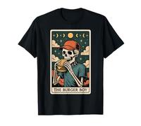 Carta de Tarot con Forma de Esqueleto de Hamburguesa The Burger Boy Witchy Moon Camiseta