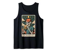 Carta de Tarot con Forma de Esqueleto de Hamburguesa The Burger Boy Witchy Moon Camiseta sin Mangas