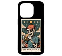 Carta de Tarot con Forma de Esqueleto de Hamburguesa The Burger Boy Witchy Moon Carcasa para iPhone 15 Pro