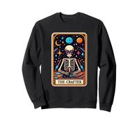 Carta de Tarot con Forma de Esqueleto de The Crafter, Divertidas Manualidades para Halloween Sudadera