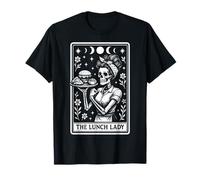 Carta de Tarot con Forma de Esqueleto de trabajadora de cafetería de The Lunch Lady, Bruja Camiseta
