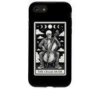 Carta de Tarot con Forma de Esqueleto para violonchelistas The Cello Dude, Luna Bruja Carcasa para iPhone SE (2020) / 7/8