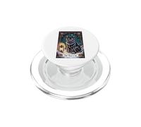 Carta de Tarot Creepma Vintage Folklore Yule Cat Cottagecore PopSockets PopGrip para MagSafe