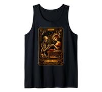 Carta de Tarot Darkness Skeleton Nail Boss The Nail Tech's Life Camiseta sin Mangas