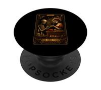 Carta de Tarot Darkness Skeleton Nail Boss The Nail Tech's Life PopSockets PopGrip Adhesivo