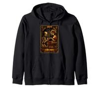 Carta de Tarot Darkness Skeleton Nail Boss The Nail Tech's Life Sudadera con Capucha