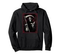 Carta de Tarot de Blackcraft Vintage Death The Grim Reaper Moth Sudadera con Capucha