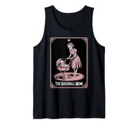 Carta de tarot de Halloween de The Baseball Mom, Skeleton Mom Camiseta sin Mangas
