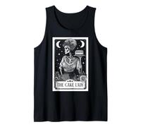 Carta de Tarot de The Cake Lady Cake Baker Cake Baking con Forma de Esqueleto Camiseta sin Mangas