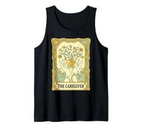 Carta de Tarot El Cuidador Art Nouveau Heart Vintage Nursing Camiseta sin Mangas