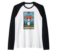 Carta de Tarot Fly Agaric Amanita Muscaria Mushroom The Magician Camiseta Manga Raglan